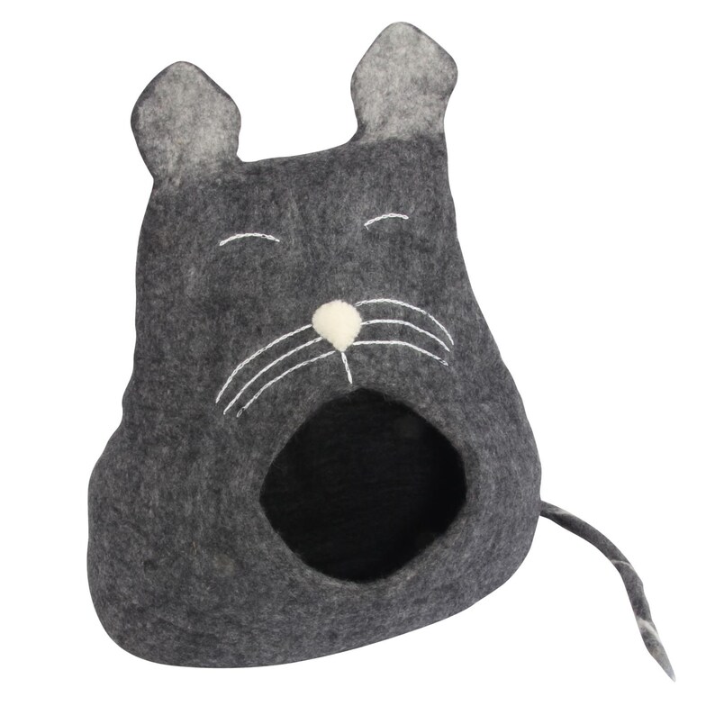 Cat Cave Sleepy Cat Gray Cat House image 1