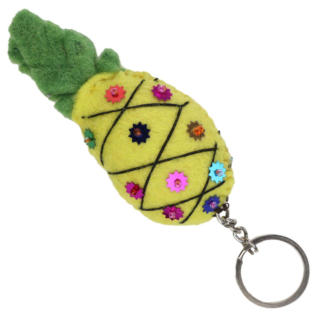 Keycraft Quetschperle Ananas – Gelb, Anti-Stress-Spielzeug Zum Drücken, Für Kinder Ab 3 Jahren