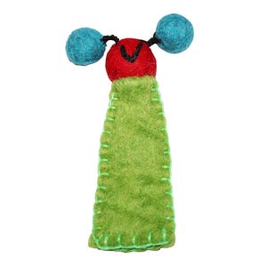 Felt finger puppet - green - Finger puppet