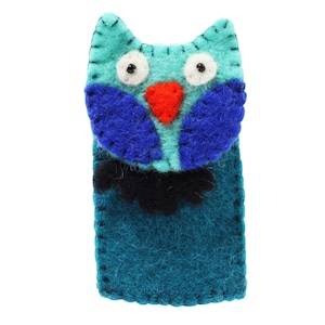 Felt finger puppet - owl - finger puppet