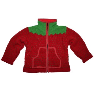 Children&#39;s wool jacket - strawberry - jacket