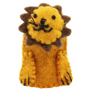 Felt finger puppet - lion - finger puppet