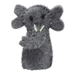 Felt finger puppet - Elephant - Finger puppet
