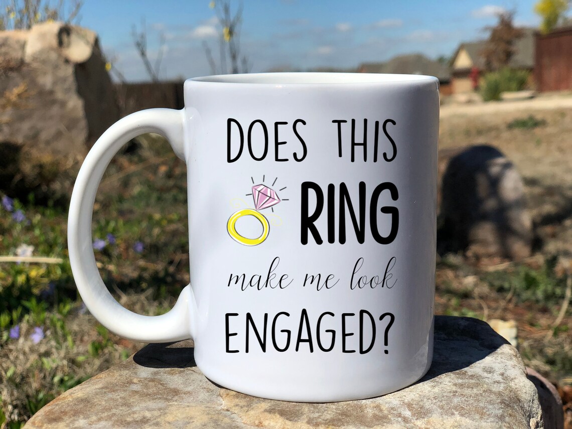 Personalized engagement Mug couples mug Engagement gift Etsy