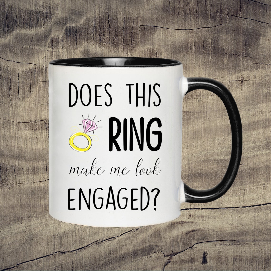 Personalized Engagement Mug Couples Mug Engagement Gift Etsy