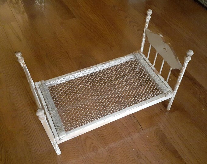 1940's Shabby Doll Bed Etsy