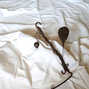 Wrought Iron Vine Motif Plant Hanger