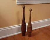 Pair Vintage 1 lb Indian Clubs