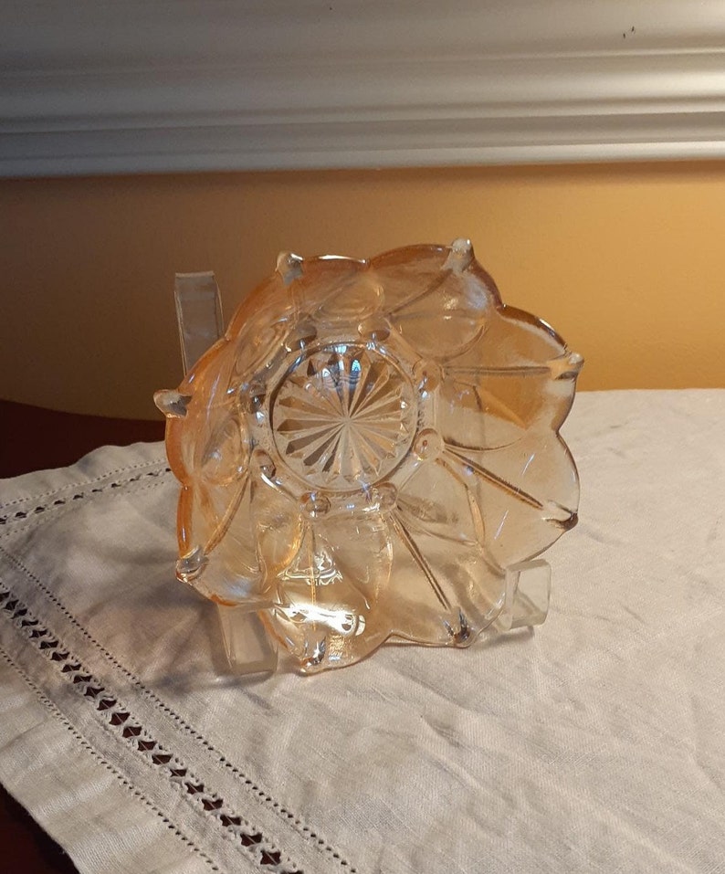 Set of 5 Carnival Glass Dessert Dishes Etsy