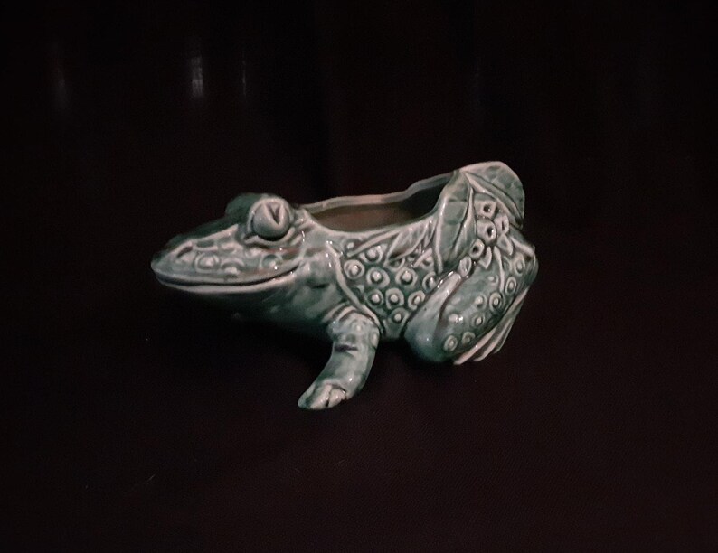 Midcentury Mccoy Pottery Frog Planter Etsy