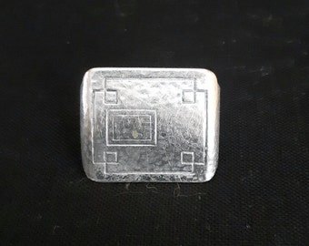 Vintage art-deco verzilverde gesp