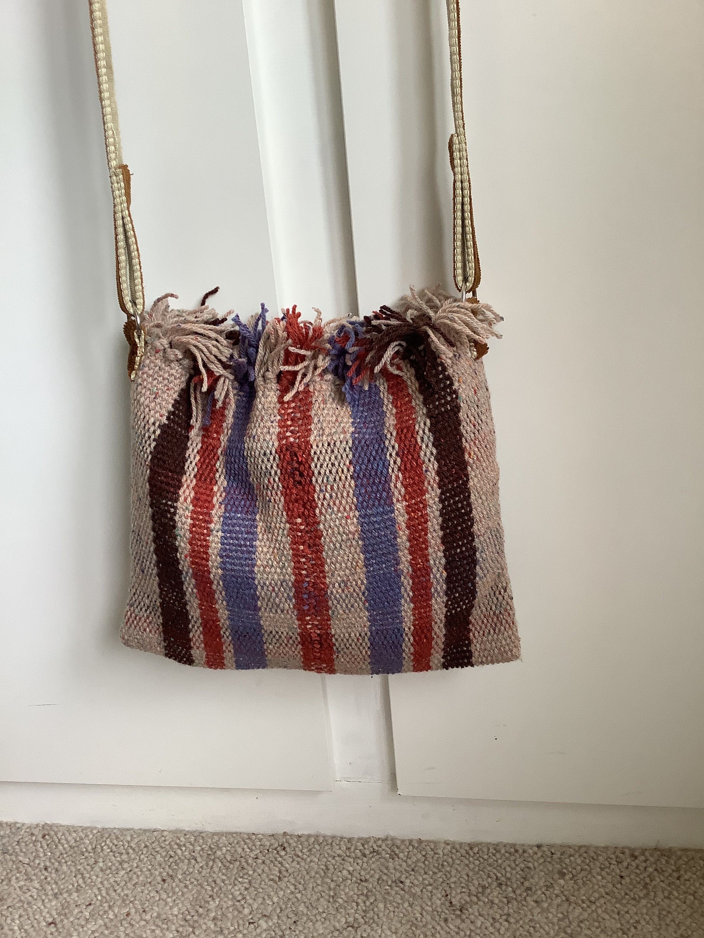 Funky Woven Shoulder Bag Etsy UK