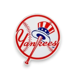 Adesivo in vinile fustellato impermeabile e resistente dei New York Yankees, dimensioni 2,71″ × 3″