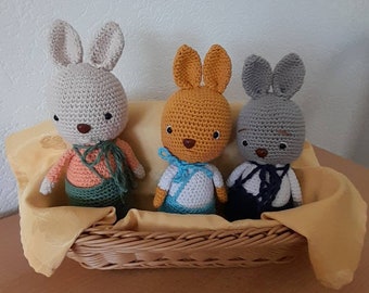 Hase ,gehäkelt, Amigurumi , Geschenkidee , Deko,Sammlerstück