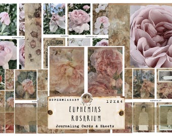 EUPHEMIAS ROSARIUM Scepter d Isle, Printable Sheets & Cards, Ephemera, Embellishments, Digitaler Download, DIN A4