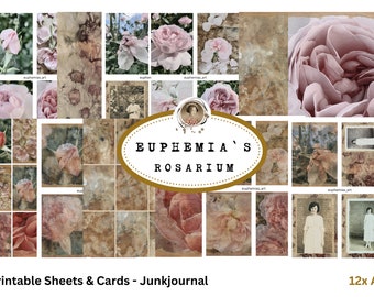 EUPHEMIAS ROSARIUM Scepter d Isle, Printable Sheets & Cards, Ephemera, Embellishments, Digitaler Download, DIN A4