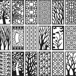 cnc files for wood, 300 file dxf laser plasma designs for cut wood wall panel ,arabic patterns ,decorative panel ,tree panel,dxf file