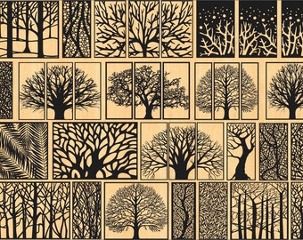 Tree Panels Wall Art - Etsy