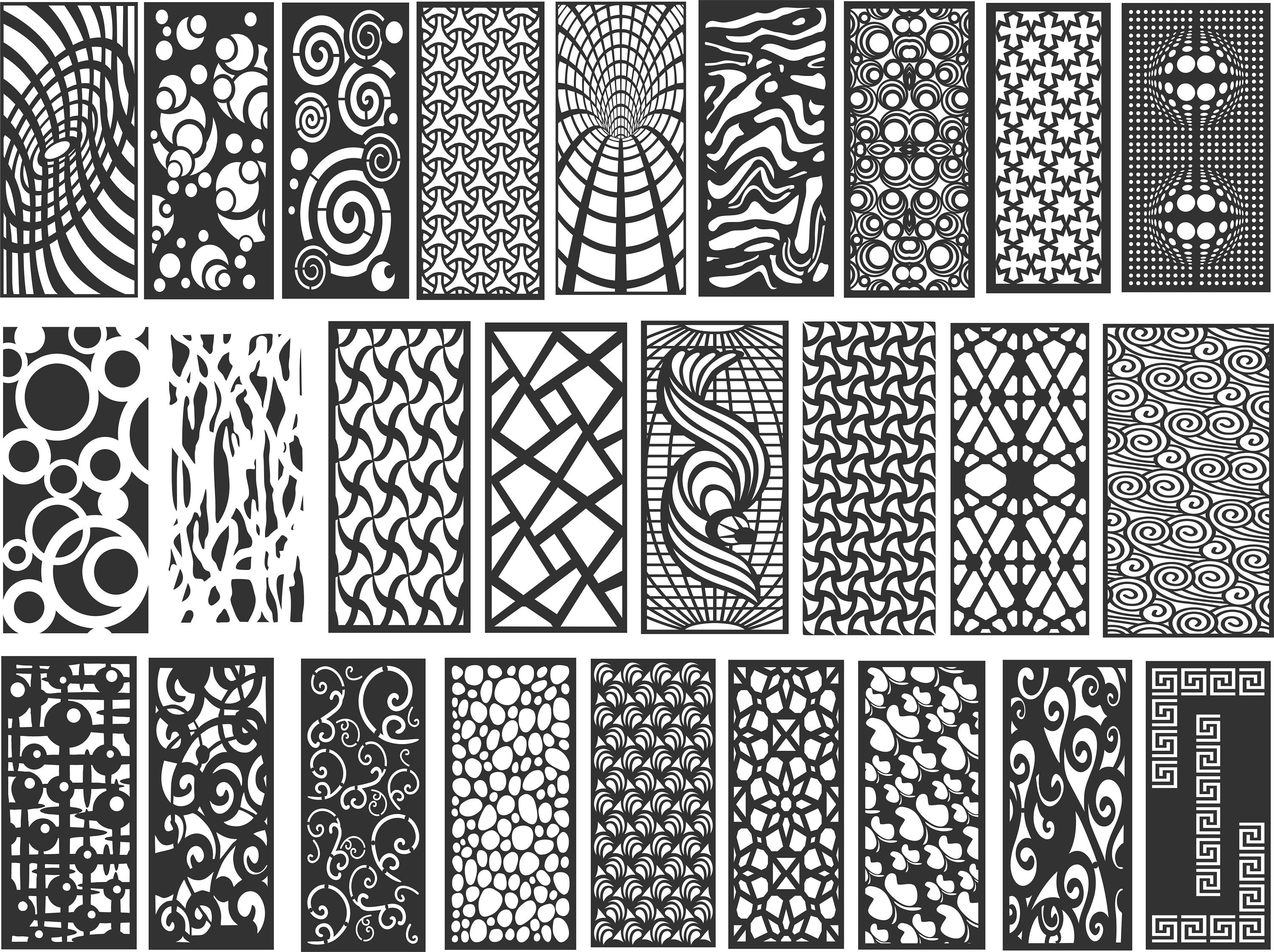 26 Simple Patterns panel Templates cnc Files for Router Etsy 26 Simple Patterns panel Templates cnc Files for Router Etsy
