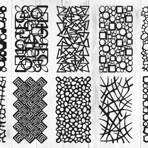 26 個、モダンな幾何学模様 SVG、新しいパターン SVG、プラズマ レーザー、ルーター、ファイバー、装飾パネル、モダンな壁アートのファイル、即時ダウンロード