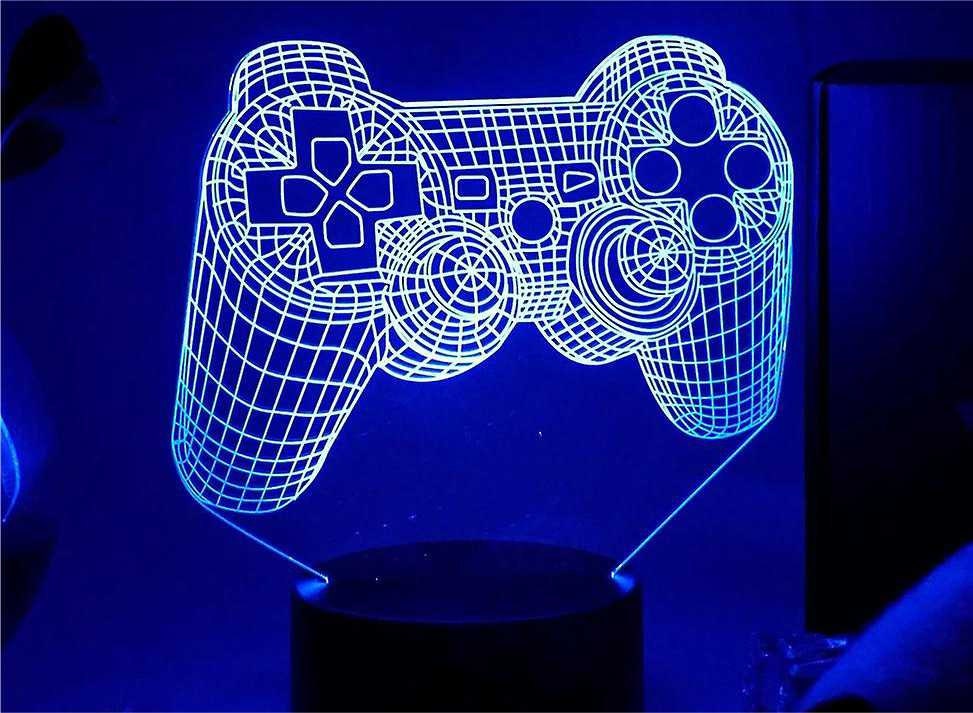 Konsttryck Gaming Controller Neon Playstation