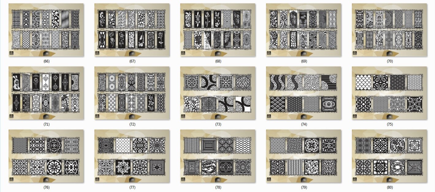 Dxf File Rounds Panel 2000 Geometric Panel DXF Files, CNC Laser Cut Designs (digital Download ...
