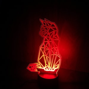 CAT 3D led lamp, Night Light Table Lamp Host gift for family ,Desk lamp cat modern ,home decor ,night light christmas gift for bedroom decor