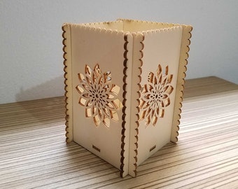 Pen Holder svg,Storage Organizer 3mm,Pen Stand Pencil,box wooden,file Vector Laser Cut,Pen Holder wooden,for cut cnc laser,ready to cutting