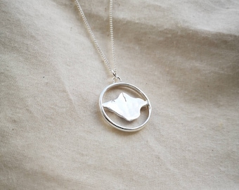 The Island | Isle of Wight Necklace | Isle of Wight Jewellery | Handcrafted Sustainable Recycled Silver