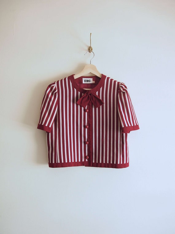 Burgundy Cropped Jacket
