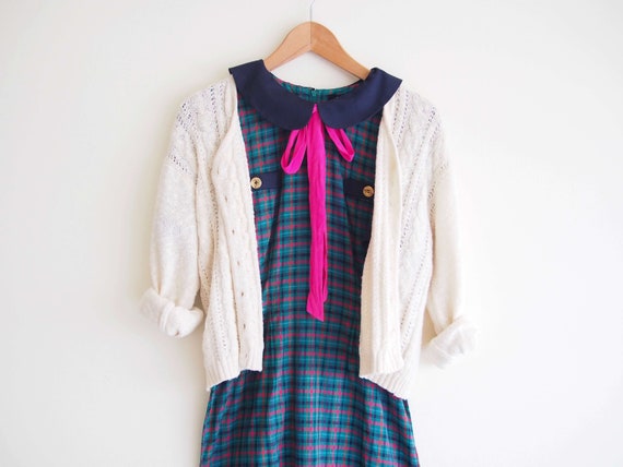 Ecru Granny Cardigan/ Versatile long sleeve cardig