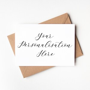 Cartão personalizado dobrado A5, aniversário, Natal, aniversário, nova casa, novo bebê, noivado, casamento, obrigado, novo emprego, parabéns