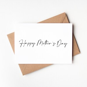 Cartão de Dia das Mães personalizado dobrado A5, aniversário, aniversário, nova casa, novo bebê, noivado, casamento, obrigado, novo emprego, parabéns