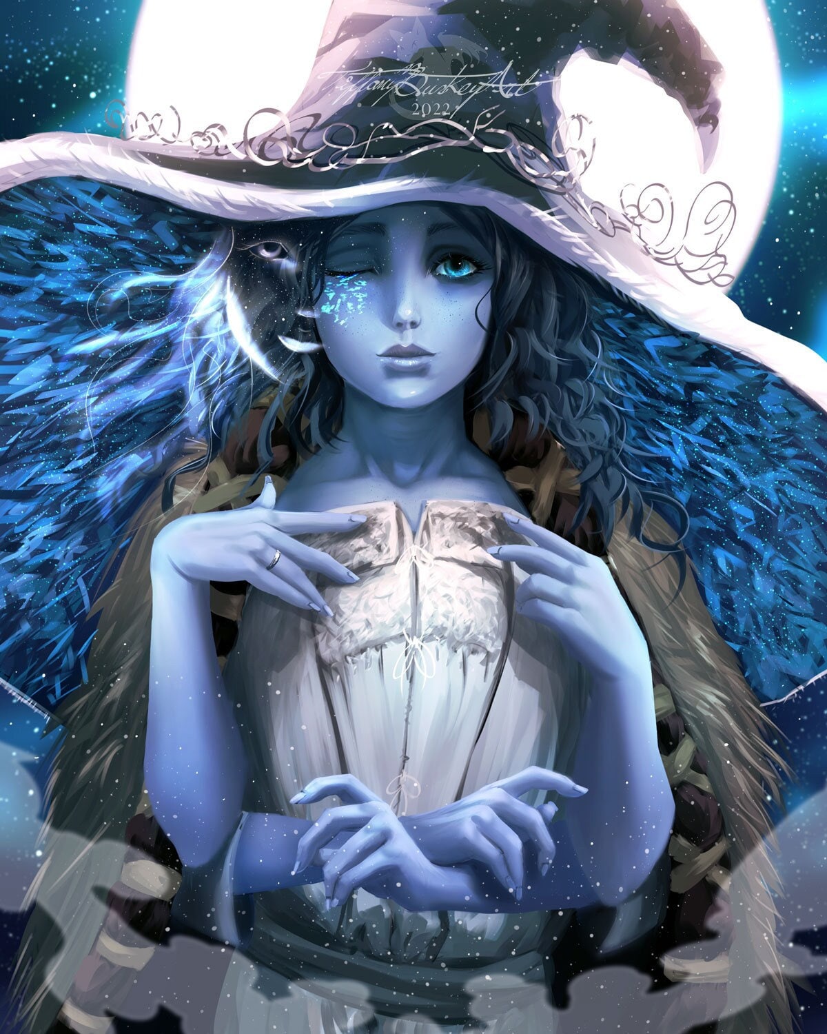 Ranni Fan Art Witch Poster Impressão em tela Arte de parede para casa 1  painel Decorações sem moldura 91,44 cm x 50,8 cm