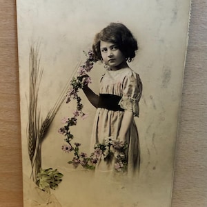 Antike Postkarte, Sepiafoto, Schwarzweißfotografie