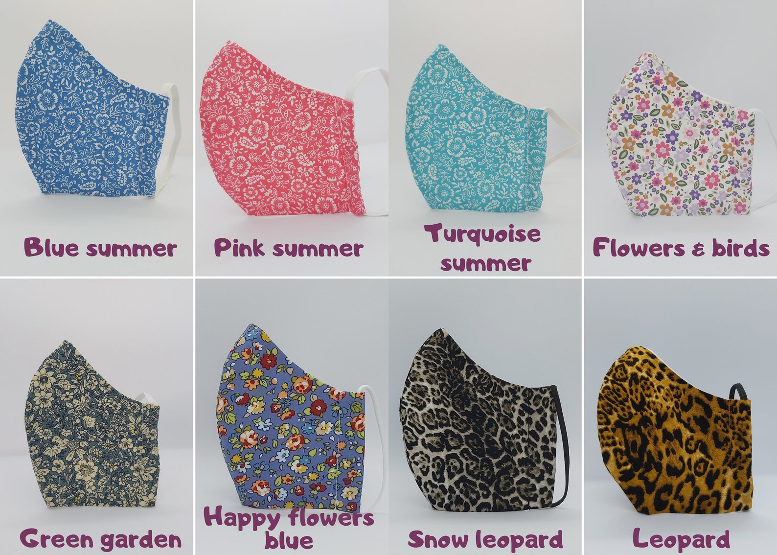 Reusable Cotton Face Masks Free Filter Washable Face Masks Etsy UK