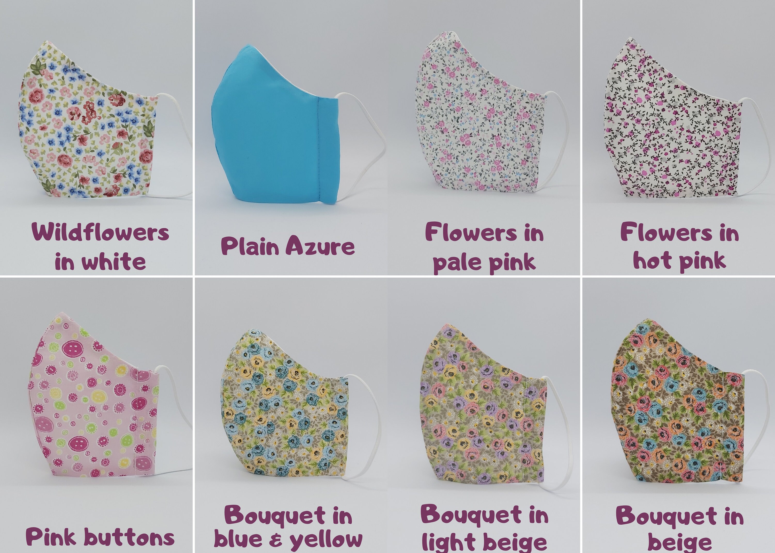 Reusable Cotton Face Masks Free Filter Washable Face Masks Etsy UK