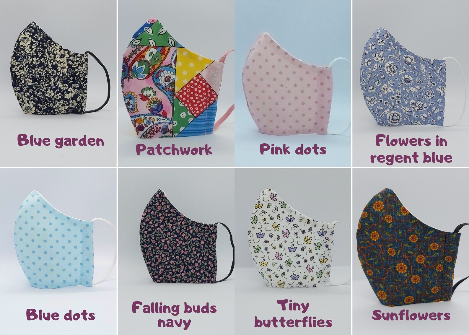 Reusable Cotton Face Masks Free Filter Washable Face Masks Etsy UK