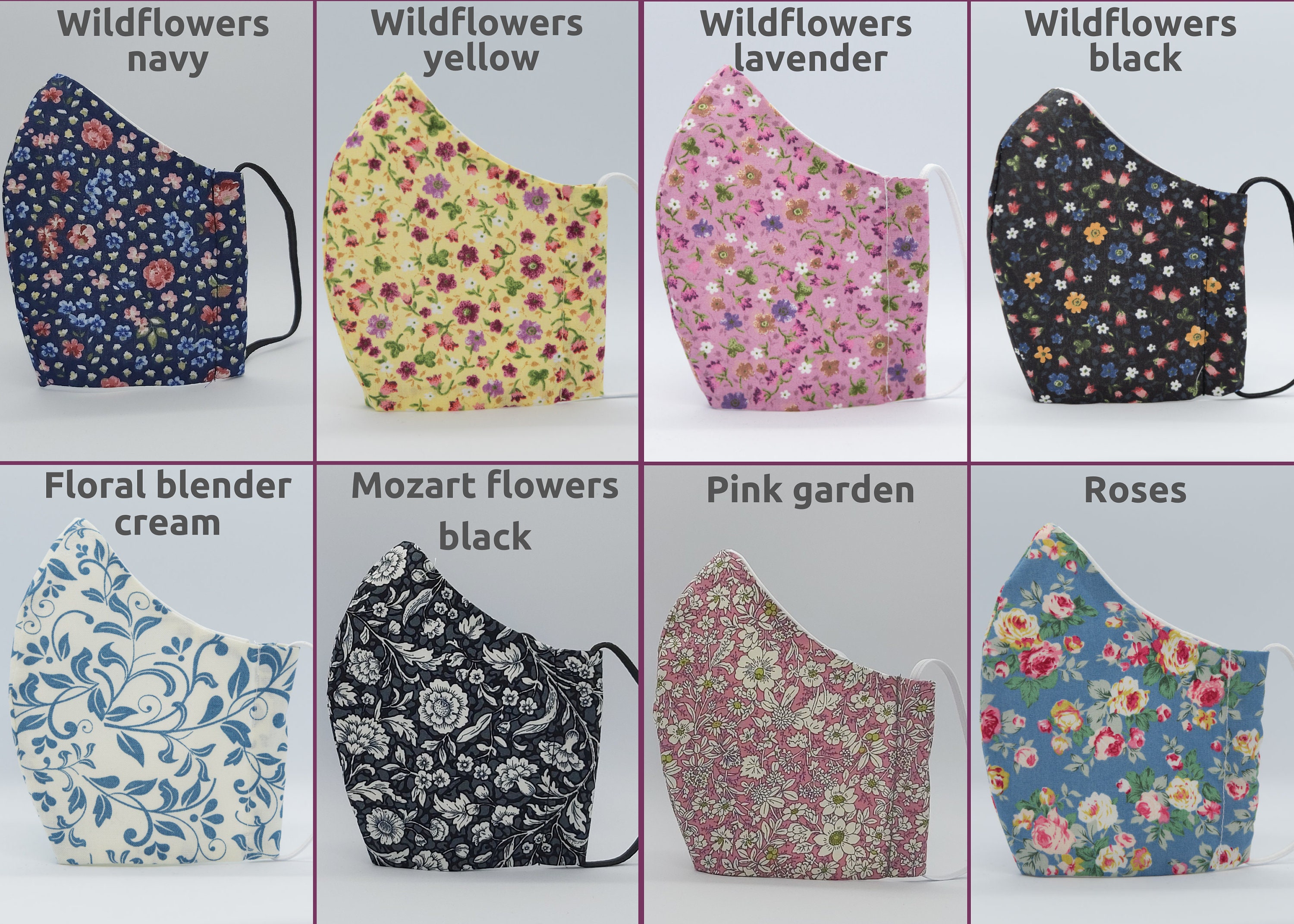 Reusable Cotton Face Masks Free Filter Washable Face Masks Etsy UK