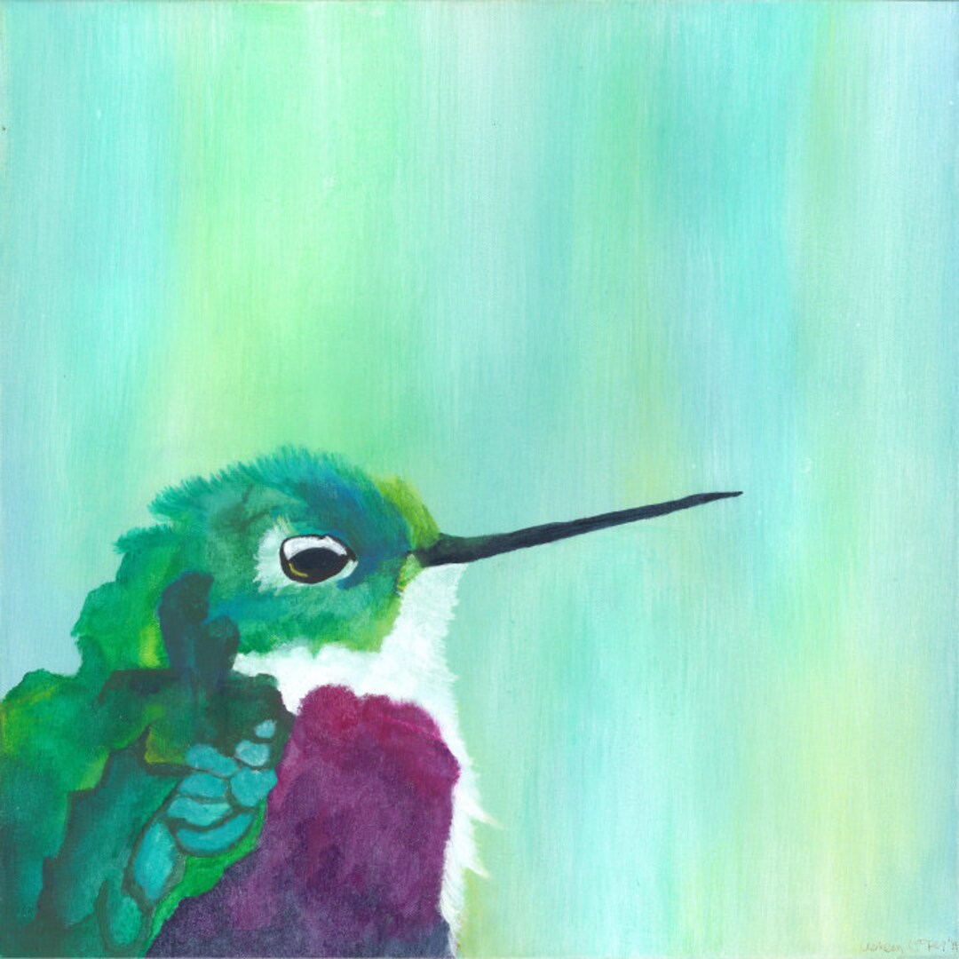 Hummingbird Art Print, Acrylic Art Print - Etsy