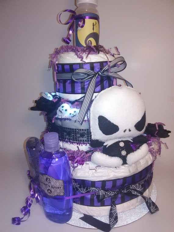 jack skellington diaper cake