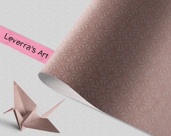 Chiyogami Japanese Paper | Folding Paper Geometric Floral Pink Silver Japanese | Supplies wrapping paper jewelry decoration design