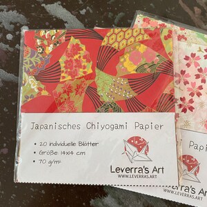 20 Blätter gemischte sortierte Chiyogami Papier Mischfarben Bastelpapier Pack Origami Papier Yuzen Washi Geschenkideen für Sie