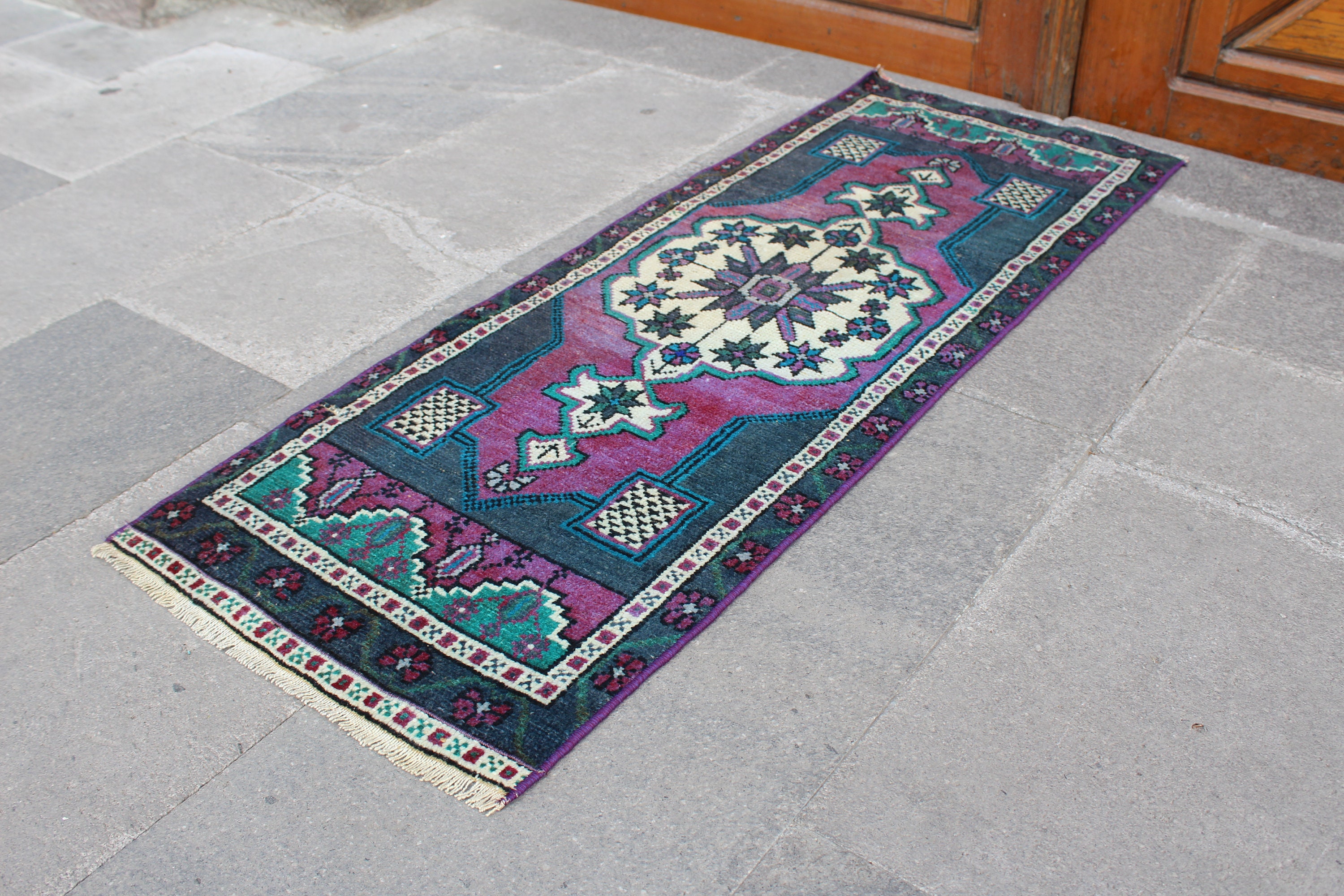 Kleiner türkischer Teppich kleiner Vintage Teppich kleiner | Etsy