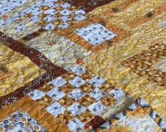 mustard cot quilt