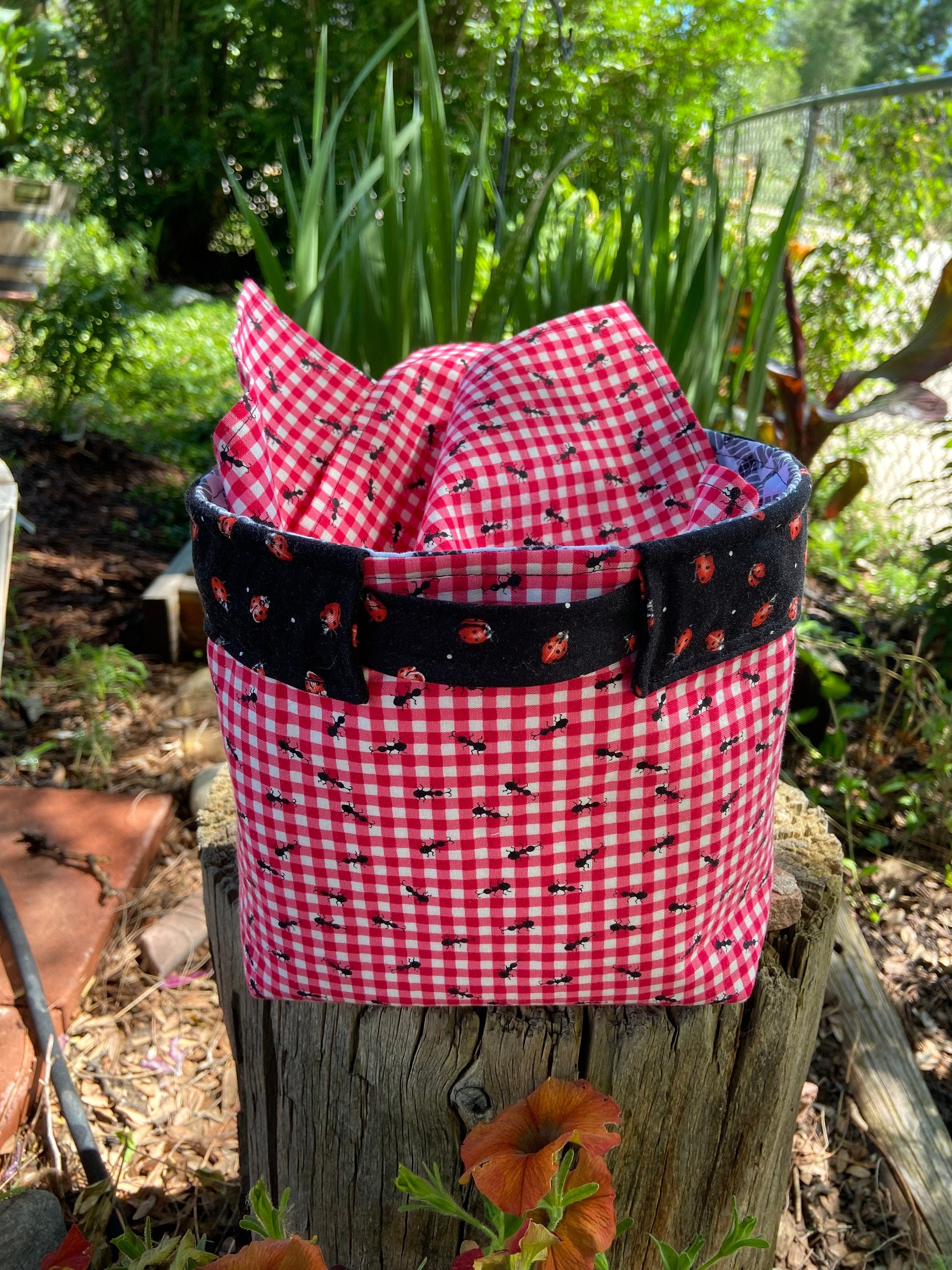 Picnic Caddy with Handles Matching Paperless Towels Picnic Etsy