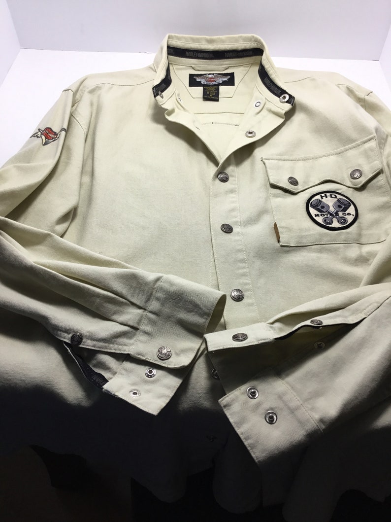 Harley Davidson Dress Shirt Collectible Etsy