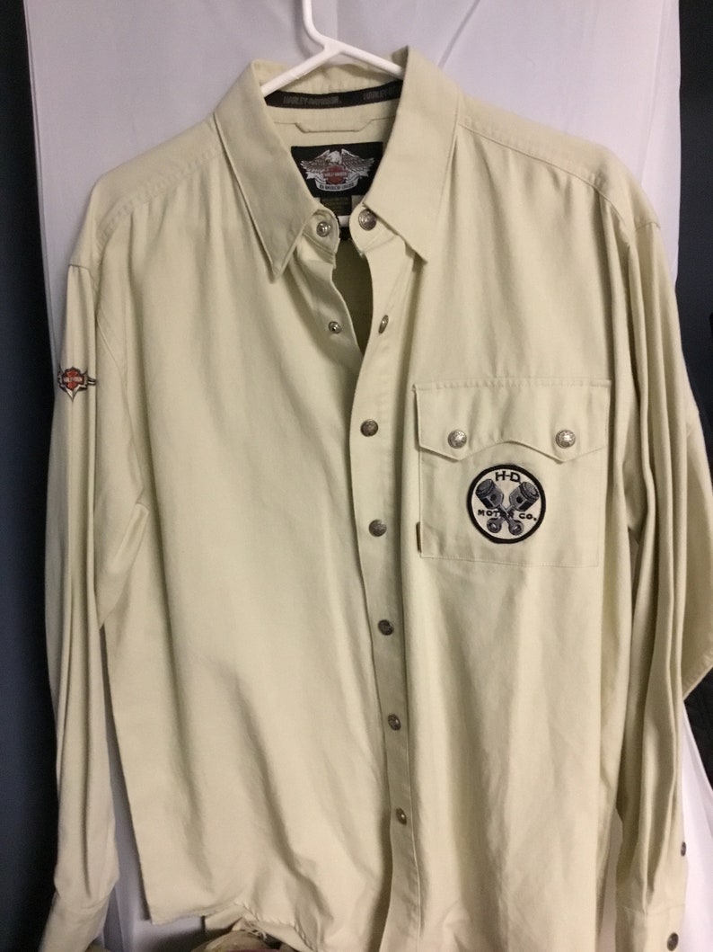 Harley Davidson Dress Shirt Collectible Etsy