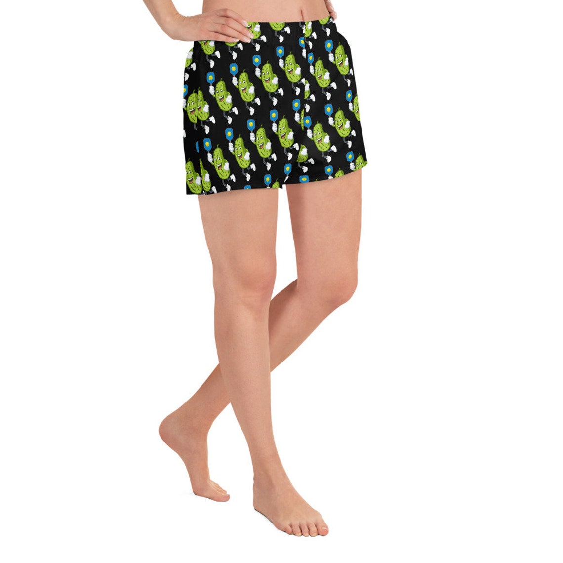 Pickleball Player Athletic Fitness Shorts With Funny Cartoon - Etsy