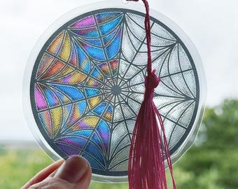 Ophelia Hall Rose Window Bookmark: Wednesday Nevermore Academy Fan Art